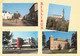 69 Rillieux Le Pape Vues Place Verdun église Espace Beaudelaire Mairie Centre Culture CPM Cachet 1987 - Rillieux La Pape