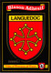 LANGUEDOC -  Cpm Autocollant Adhésif Blason écusson -  ♥♥♥ - Languedoc-Roussillon