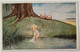 AK DWARFS ZWERGE GNOME  W. SCHEUERMANN A FAIRY TALE- SUSAN BATHING BADEN OLD POSTCARD - Scheuermann, Willi