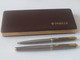 Vintage !   Authentic Parker 75 Sterling Silver Fountain Pen 14K Nib & Ball Point Set (#94) - Stylos