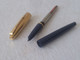 Vintage !   Authentic Parker Lady Junior Gold Nib Blue Fountain Pen England (#92) - Stylos