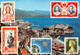 Monaco -  Vue Générale Et Timbres Imprimés Sur CPSM   ♥♥♥ - Autres & Non Classés