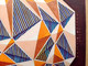 Composizione Geometrica Astratta, Olio Su Carta - Hedendaagse Kunst