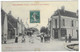 CPA ANIMEE NEUVY SAUTOUR, JOLIE ANIMATION DANS LA GRANDE RUE ET ROUTE NATIONALE, MARCHAND AMBULANT, YONNE 89 - Neuvy Sautour