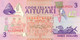 Cook Islands (CI) 3 Dollars ND (1992) UNC Cat No. P-7a / CK107a - Islas Cook