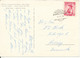 Switzerland Postcard Sent From Austria To Denmark Nauders 18-4-1954 (Station Thermale Des Alpes) - Sent