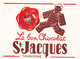 BUVARD - Le Bon Chocolat Saint-Jacques à Tourcoing (Nord) - Chocolade En Cacao