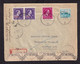 37/435 -- Lettre Recommandée TP Moins 10 % + Ost.Douvres IEPER 1946 Vers MALTA - Deceased, Etiq. De Fermeture AMBULANT - Bahnpoststempel