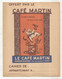 Protége Cahiers, CAFE Eugéne MARTIN , PARIS ,  Frais Fr 1.95e - Book Covers