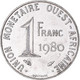 Monnaie, Communauté économique Des États De L'Afrique De L'Ouest, Franc, 1980 - Ivoorkust