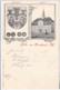 Gruss Aus FRIEDLAND Mecklenburg Wappen Der Stadt Rathaus Jugendstil BahnPost Stempel  NEUBRANDENBURG  7.7.1899 - Grimmen