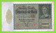 ALLEMAGNE / 10.000 MARK / REICHSBANKNOTE / 19 - 01 - 1922 /  212 X 123 Mm - 10000 Mark