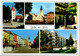 36883 - Oberösterreich - Wels , Ledererturm , Blick V. Burggarten Zur Pfarrkirche , Haas Hof Stadtplatz , Seniorenheim - - Wels