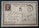 MA22 Cartolina Postale Da 10 Centesimi Viaggiata Da Ferrara 1874 - Postwaardestukken