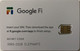 USA : GSM  SIM CARD  : GOOGLE FI     MINT (has 10$ Credit) ELEPHANTS - Schede A Pulce