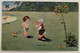 DWARFS ZWERG GNOME, SIGNED W. SCHEUERMANN, MAY I?,  SOLL ICH ?, OLD POSTCARD - Scheuermann, Willi