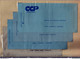 France - RARE - Ensemble De 24 Enveloppes Bleues De La Poste Années 80, Correspondance Avec Divers Centres De Chèques - Collections & Lots: Stationery & PAP