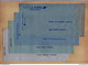 Delcampe - France - RARE - Ensemble De 24 Enveloppes Bleues De La Poste Années 80, Correspondance Avec Divers Centres De Chèques - Lots Et Collections : Entiers Et PAP