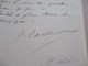 LAS Autographe Signée Générale Caillard Bourges 1899 Organisation Bataillon - Other & Unclassified