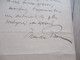 LAS Autographe Signée MAURICE PROU Sens (1861/1930 Historien Numismate Déclination Présidence De Conférence - Other & Unclassified