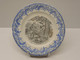 *ANCIENNE ASSIETTE CERAMIQUE ST AMANDINOISE LES FRUITS : LES NOIX Collection   E - Saint Amand (FRA)