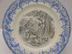 *ANCIENNE ASSIETTE CERAMIQUE ST AMANDINOISE LES FRUITS : LES NOIX Collection   E - Saint Amand (FRA)