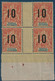 France Colonies Type Groupe Sénégal Bloc De 4 Interpanneau N°50Aa**/* Avec Variété 1 & 0 Espacés (case 36) TTB - Unused Stamps