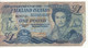 FALKLAND ISLANDS  1  Pounds P13  Dated 1.10. 1984  ( Queen Elizabeth II - Governor's House, Cathedral In Stanley) - Falkland Islands