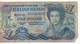 FALKLAND ISLANDS  1  Pounds P13  Dated 1.10. 1984  ( Queen Elizabeth II - Governor's House, Cathedral In Stanley) - Islas Malvinas