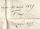 Delcampe - 30 Avril 1829 - CACHET A DATE D' ESSAI Sur Lettre Pliée De LYON Vers ANNONAY, Ardèche - Dateur En Arrivée - 1801-1848: Precursors XIX