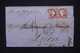 PORTUGAL - Lettre De Lisbonne Pour La France En 1859 Par Voie D'Espagne, Affranchissement ND 25r. X 2- L 130069 - Covers & Documents