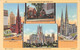 NEW YORK - FAMOUS CHURCHES OF NEW YORK CITY ~ AN OLD MULIVIEW POSTCARD #223197 - Churches