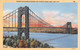 NEW YORK - GEORGE WASHINGTON BRIDGE ~ AN OLD POSTCARD #223199 - Bridges & Tunnels