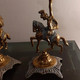 Delcampe - Bougeoir Cavalier En Laiton - Candelabri E Candelieri