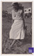 Coutainville / Manche - Photo 1932 6,5x11cm Casino Plage Femme Robe Mode Années 1930 Agon 30 A80-20 - Lugares
