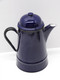 * JOLIE ANCIENNE CAFETIERE EMAILLEE BLEU Foncé Made In POLAND COLLECTION Déco   E - Teteras