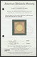 Germany 1872 Sc 25a Mi 27b MH* Partial Gum With APS Certificate Condition As In Cert - Ungebraucht