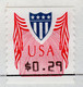 USA ATM STAMPS Michel 3.1 / Scott CVP32 / FDC 19 FEB 1994 / Unisys PMC Machine / Automatenmarken Etiquetas APC Kiosk - Machine Labels [ATM]