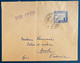 Andorre Lettre Griffe " Por Avion " N°50A 40 Pesetas Bleu Oblitéré Du 1 Aout 1953 D'Andorra La Vieja Pour AUCH TTB - Lettres & Documents