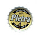 Bière Corse : 2 étiquettes + Capsule De "Biera Corsa Pietra" (Bière Ambrée à La Châtaigne, Brasserie Pietra, Furiani) - Bière