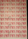 1956 VIETNAM 100d SHEET OF 92 Cat. €736 Mi.64, 40th ANNIVERSARY OCTOBER REVOLUTION. CANCELLED TO ORDER. RARE - Vietnam