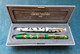 2 PENNE STILOGRAFICHE DANIEL HECHTER SERIE POP ART 1980 VINTAGE FRENCH FOUNTAIN PENS BOXED - Stylos