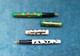 2 PENNE STILOGRAFICHE DANIEL HECHTER SERIE POP ART 1980 VINTAGE FRENCH FOUNTAIN PENS BOXED - Stylos