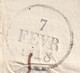 Delcampe - 1828 - Marque Postale P 30 P TOULOUSE Sur Lettre Pliée Avec Correspondance Vers RIVES, ISERE - Dateurs - 1801-1848: Precursors XIX