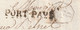 1821 - Marque Postale PORT PAYE De PARIS Sur Lettre Pliée Avec Correspondance Vers TONNERRE, Yonne - 1801-1848: Voorlopers XIX