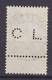 Belgium Perfin Perforé Lochung 'CL.' Credit Lyonnais 1893 Mi. 55, 25c. Leopold II. Stamp BRUXELLES 1900 Cancel (2 Scans) - 1909-34