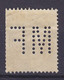 Belgium Perfin Perforé Lochung 'MF' 1893 Mi. 55, 25c. Leopold II. Stamp MARCHIENNE-AU-PONT 1902 Cancel (2 Scans) - 1909-34