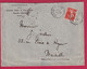 N°138 PERFORE  BADISCHE ANILIN NEUVILLE SUR SAONE RHONE POUR MARSEILLE CONVOYEUR LIGNE MACON LYON LETTRE COVER - Covers & Documents