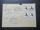 DDR 1965 Europäische Greifvögel Nr.1147 Rotmilan (4) Viererblock MeF Fernbrief Leipzig - Göttingen - Cartas & Documentos