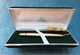 PENNA STILOGRAFICA LALEX LAMINATA ORO PER SIGNORA 1970 GOLD LAMINATED FOUNTAIN PEN BOXED FOR LADIES - Stylos